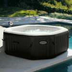 Intex Purespa Jet & Bubble Deluxe Set Πισίνα PVC Φουσκωτή Υδρομασάζ 201x201x71εκ.